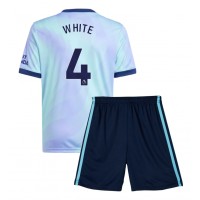 Arsenal Ben White #4 Fußballbekleidung 3rd trikot Kinder 2024-25 Kurzarm (+ kurze hosen)